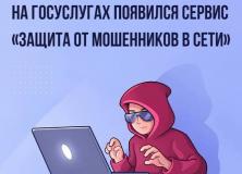 Реализован цифровой сервис по жизненной ситуации «Защита от мошенников в сети» на Едином портале государственных и муниципальных услуг